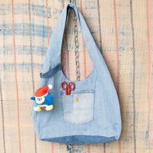 Custom upcycled carhartt hobo bag